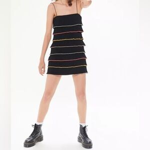 4SI3NNA Ximena Tiered Ruffle Mini Dress